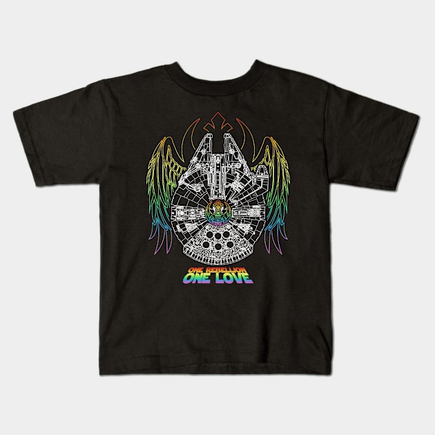 One love with this falcon Kids T-Shirt by sithlorddesigns